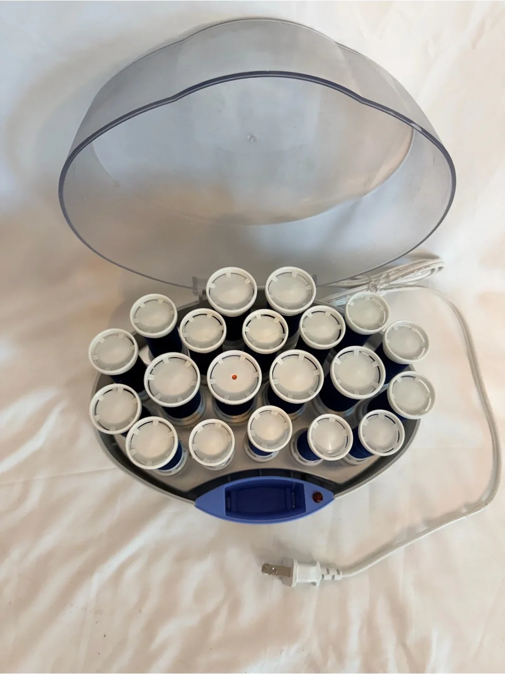 Remington Care Setter Hot Rollers Velvet Flocked Wax Core KF-20N W/ 20 Clips